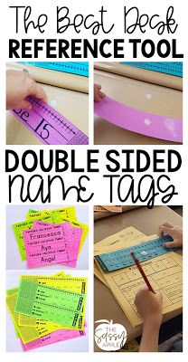 My Favorite Name Tag Hack {Great for Flexible Seating} - Are you tired of your students constantly picking at their expensive name tag to the point of destruction? Try out double-sided name tags with Velcro dots--for the win! Editable Name Tags, Student Name Tags, Desk Name Tags, Building Classroom Community, Teacher Products, Classroom Storage, Parent Communication, Flexible Seating, Teacher Tips