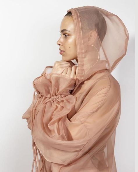 Sheer Hoodie, Lucet, Exaggerated Sleeves, Sheer Chiffon, Niqab, Lifestyle Brands, Streetwear Fashion, Hoodies Womens, Layering