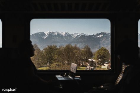 View of mountains through the train window | premium image by rawpixel.com / Felix Autumn Train, Batman Training, Training Day Movie, Goku Training, Wing Chun Training, Spartan Race Training, View Of Mountains, Rhythmic Gymnastics Training, House Forest