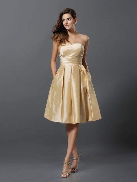 show as picture Taffeta Bridesmaid Dress, Ruffles Bridesmaid Dresses, Knee Length Bridesmaid Dresses, Champagne Bridesmaid, Champagne Bridesmaid Dresses, Short Bridesmaid Dresses, Junior Bridesmaid Dresses, Junior Dresses, Wedding Bridesmaid Dresses