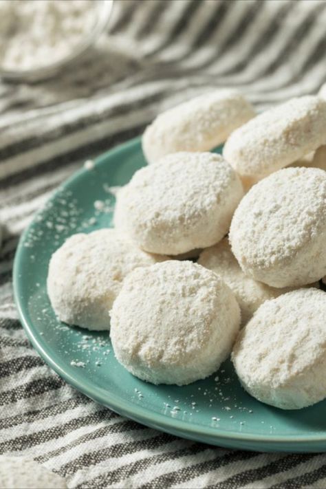 Ground Almond Recipes, Almond Extract Cookies, Mexican Wedding Cookies Recipes, Snow Cookies, Almond Meal Cookies, Mexican Wedding Cookies, Almond Bars, Easy Christmas Cookie Recipes, Almond Nut