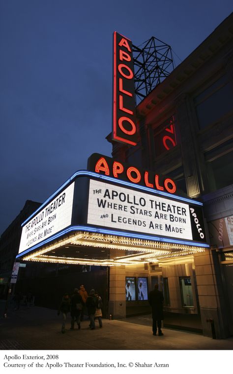 New York Theater, Theatre Sign, Peoria Illinois, Apollo Theater, Avengers Art, Theater Performance, New York Aesthetic, Smithsonian Institution, City Aesthetic