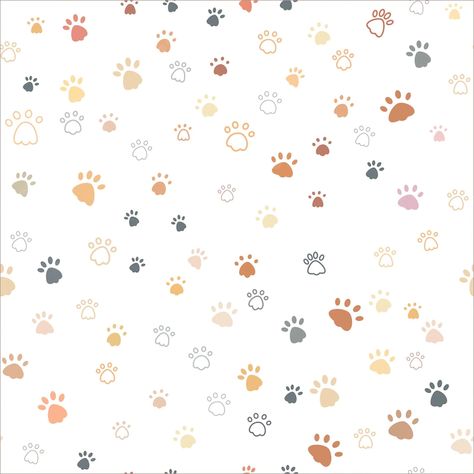 Cat Paw Illustration, Dog Pattern Illustration, Cat Paw Pattern, Paw Illustration, Paw Print Background, Paw Background, Pet Pattern, Paw Wallpaper, Animal Paws