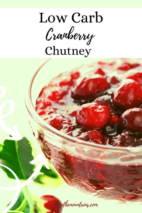 Keto Cranberry Recipes, Sugar Free Cranberry Sauce, Best Cranberry Sauce, Low Carb Christmas, Keto Holiday Recipes, Low Carb Holiday, Delicious Low Carb Recipes, Cranberry Chutney, Cranberry Sauce Recipe