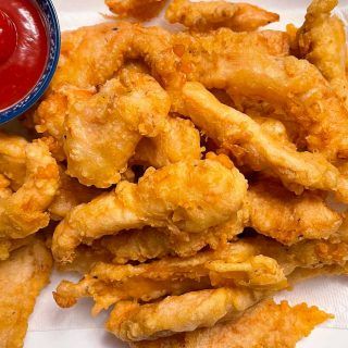 Chicken Tempura Recipe - IzzyCooking Chicken Tempura Recipe, Tempura Chicken, Chicken Tempura, Japanese Tempura, Appetizer Dinner, Tempura Recipe, Fried Chicken Strips, Japanese Chicken, Tempura Batter