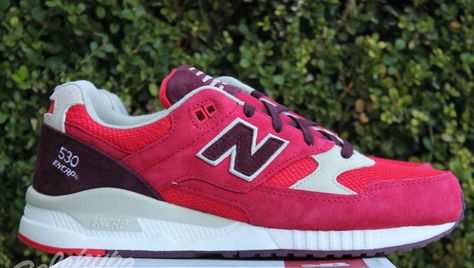 NEW BALANCE RED MAROON BURGUNDY WHITE M530RAA Balance Sneakers, New Balance Sneakers, Red Maroon, New Balance Sneaker, New Balance, Sneakers, Red, White