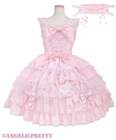 [MTO] Princess in Love JSK Set (2024) by Angelic Pretty Cute Pink Dresses, Princess In Love, Cute Kawaii Outfits, Kawaii Outfit Ideas, Hime Gyaru, Baby The Stars Shine Bright, Sweet Lolita, Closet Fashion, Pink Princess