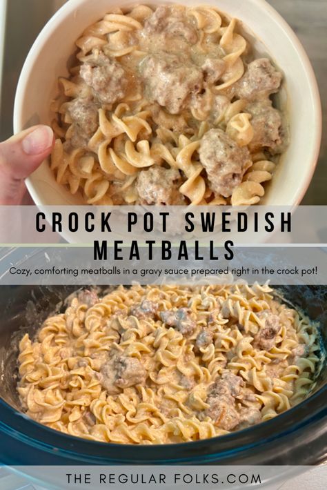 swedish meatballs in crockpot, IKEA meatballs crockpot, meatballs and egg noodles, easy swedish meatballs Meatballs And Egg Noodles, Swedish Meatballs And Noodles, Meatballs In Crockpot, Crock Pot Swedish Meatballs, Easy Swedish Meatballs, Slow Cooker Swedish Meatballs, Swedish Meatballs Crockpot, Meatballs Crockpot, Ikea Meatballs