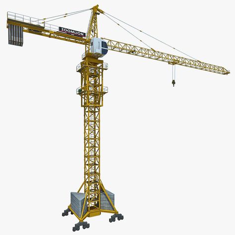 Tower Crane 2 3D Model #AD ,#Tower#Crane#Model Eiffel Tower Craft, Crane Safety, Lego Structures, Crane Construction, Construction Crane, Tower Crane, Construction Images, Tower Models, Crane Machine