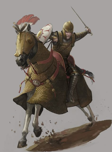 ArtStation - Eastern Roman Heavy Cavalry - Cataphract, . Fasit . Roman Warrior Art, Mount And Blade Bannerlord, Eastern Roman Empire, Byzantine Army, Heavy Cavalry, Crimson Clover, Roman Armor, Historical Warriors, Roman Warriors