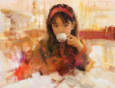 ArtStation - 6-5, Yizheng Ke Yizheng Ke Painting, Yizheng Ke Art, Yizheng Ke, Painting Studies, Portrait Color, Portrait References, Gallery Ideas, Art Photography Portrait, Art Student