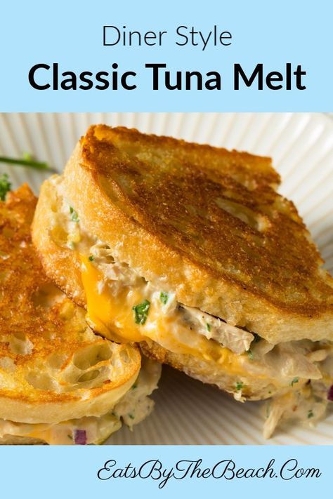 Classic Tuna Melt, Recept Sandwiches, Tuna Fish Recipes, Tuna Melt Sandwich, Tuna Melt Recipe, Grilled Sandwiches, Best Sandwich Recipes, Melt Recipe, Tuna Melt