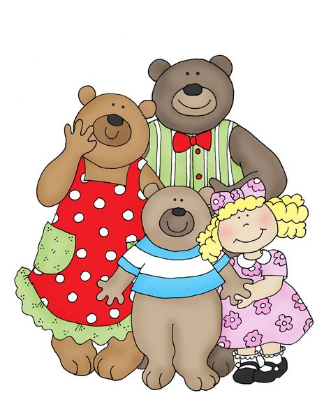 Goldilocks and the Three Bears Three Bears Activities, Children Stories, Goldilocks And The Three Bears, Fairytale Nursery, The Three Bears, 3 Bears, Bear Clipart, Three Bears, Bear Family