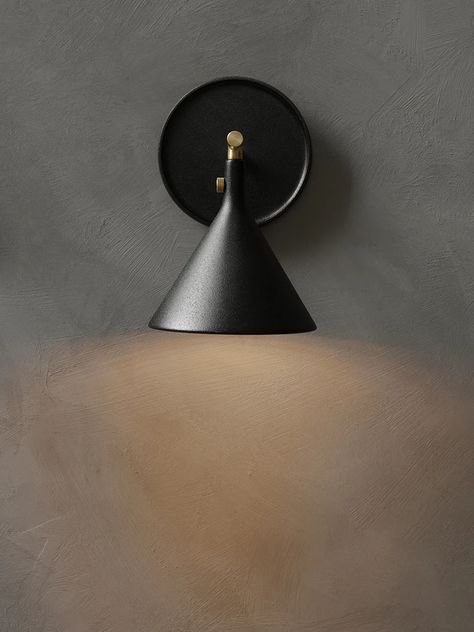 Cast Sconce Wall Lamp – BURKE DECOR Stock Design, Unique Light Fixtures, Black Wall Lamps, Sopot, Color Guard, Brass Lighting, Unique Lighting, Menu Design, Geometric Designs