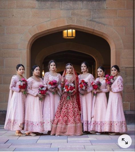 Punjabi Bridesmaids Outfits, Punjabi Bridesmaids, Indian Bridesmaid Dress, Bridesmaid Dress Indian, Latest Dpz, Bridesmaid Lengha, Bridesmaids Lehenga, Indian Bridal Party, Bridesmaid Dresses Indian