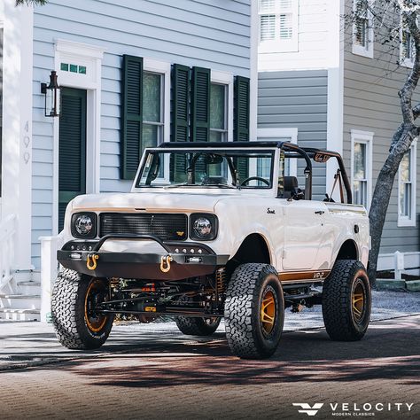 An International Scout like you’ve never seen before, only at Velocity. #builtbyvelocity #velocityrestorations #scout #ihscout #customscout #classicscout #comissioned #blacklist #petrolicious #carlifestyle #carphotography #handcrafted #sr2 #hey30a #30aiswhereiplay #visit30a #carsof30a International Scout 2, Scout Truck, Scout International, International Pickup Truck, Old Bronco, Scout 800, Horseless Carriage, Ih Scout, International Scout Ii