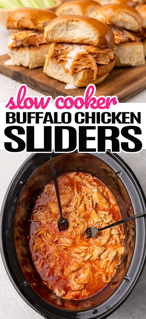 Crock Pot Chicken Sliders, Slow Cooker Buffalo Chicken Sliders, Crockpot Recipes For Football Games, Crockpot Party Food Crowd Pleasers Main Dishes, Buffalo Chicken Sandwich Crockpot, Crock Pot Buffalo Chicken Sliders, Crockpot Sliders Recipes, Crockpot Buffalo Chicken Sliders, Tailgate Crockpot Food