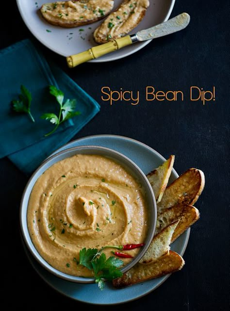 Spicy Bean Dip White Bean Dip Recipe, Bean Dip Recipes, White Bean Dip, Creamy Recipes, Bean Dip, White Bean, Appetizer Dips, White Beans, Dip Recipes