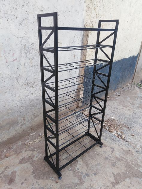 27 pair shoe rack Metal Shoe Rack Ideas, Metallic Shoe Rack, Shoe Rack Ideas, Steel Furniture Design, Metal Shoe Rack, Shoes Rack, Shoe Racks, Metallic Shoes, Steel Furniture