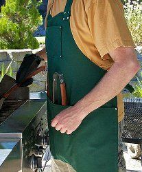 BBQ Apron for Him | AllFreeHolidayCrafts.com Free Apron Pattern, Apron Pattern Free, Holiday Hand Towels, Sewing Men, Apron Patterns, Apron Tutorial, Diy Apron, Apron Pattern, Grill Apron