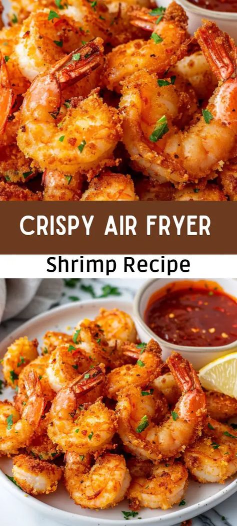 Crispy Air Fryer Shrimp Recipe – Easy & Quick! Air Fryer Parmesan Shrimp Recipes, Air Fry Fish Recipe, Fried Shrimp Recipes Easy, Shrimp Recipe Easy, Parmesan Fries Recipe, Quick Shrimp Recipes, Air Fryer Recipes Keto, Cooked Shrimp Recipes, Air Fryer Shrimp