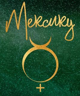 Mercury Symbol Tattoo, Mercury Planet Symbol, Planetary Magick, Mercury Symbol, Medical Astrology, Planet Mercury, Attraction Affirmations, Symbolic Representation, Teaching Skills