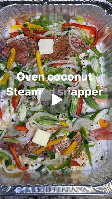 Steam Red Snapper Fish, Steamed Red Snapper Recipes, Red Snapper Fish, Red Snapper Recipes, Snapper Recipes, Snapper Fish Recipes, Snapper Fish, Buju Banton, Jamaican Dishes