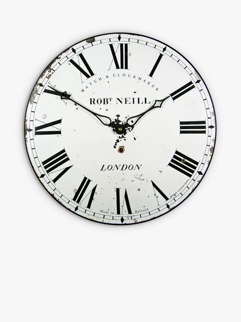 Rustic Clocks, Victorian Clocks, Country Wall Clock, Rustic Clock, Kitchen Wall Clocks, Eames Chairs, Antique Clock, Antique Clocks, White Face