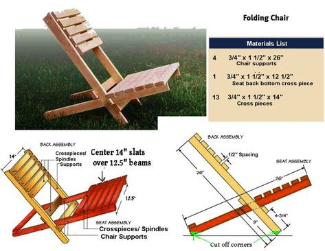 The Becket Chair: Folding Wood Beach Chair Under $6 in Under an Half Hour*: 6 Steps (with Pictures) Pine Tables, Chair Craft, Beach Chairs Diy, Collapsible Chair, Land Scaping, Wooden Chair Plans, Wood Chair Diy, Outdoors Ideas, Wooden Folding Chairs