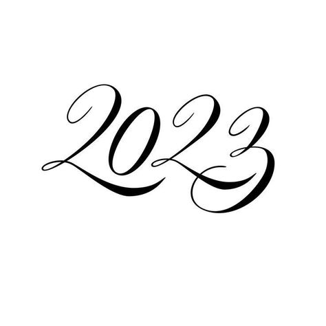 2023 Number Logo, Year 2023 Logo, 2023 Number Design, 2023 Typography, Numbers Background, Happy New Year Calligraphy, 2023 Icon, New Year Calligraphy, New Year Motivational Quotes