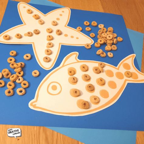 Fine Motor Skills Under the Sea Fine Motor Under The Sea Activities, Ocean Activities Infants, Under The Sea Counting Activities, Fish Eyfs Activities, Under The Sea Activity For Toddlers, Summer Fine Motor Activities Toddlers, Infant Ocean Activities, Under The Sea Lesson Plans For Toddlers, Sea Shell Crafts Preschool