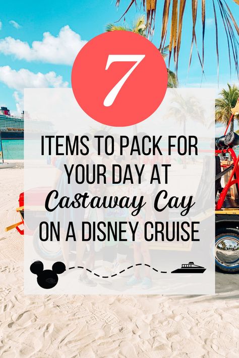 Heading to Castaway Cay on your Disney Cruise? Don’t miss our ultimate guide on what to pack in your beach bag for the perfect day in paradise! From must-have essentials like sunscreen and water shoes to fun extras like snorkel gear and Disney-themed accessories, we’ve got all the tips you need to be prepared. Whether you're planning to lounge on the beach, swim in the crystal-clear waters, or explore the island, our blog post has everything you need to know for a stress-free beach day! Packing For Disney Cruise, Disney Cruise Packing, Snorkel Gear, Cruise Disney, Cruise Packing Tips, Disney Cruise Vacation, Cruise Packing, Disney Cruise Tips, Castaway Cay