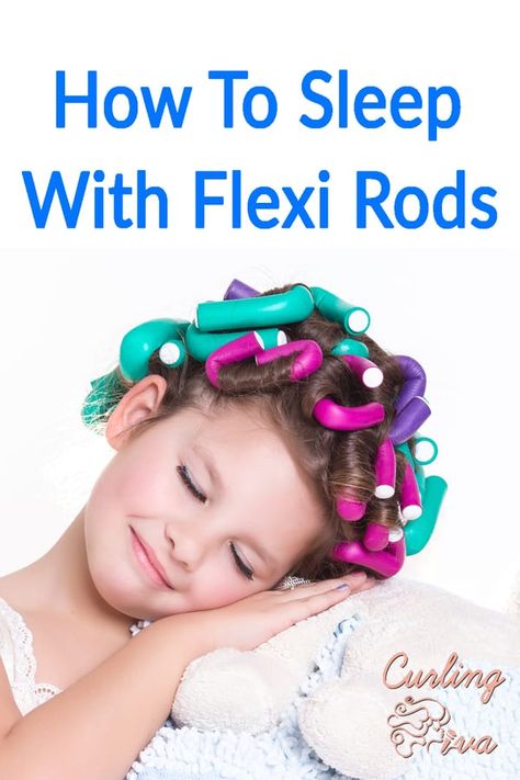 Have you figured out how to sleep with flexi rods in a way that's comfortable and actually lets you sleep?  Sleeping with flexi rods is possible. But if you're having a hard time trying to make it work for you, follow these tips and tricks. How To Curl Hair With Flexi Rods, Heatless Curls Overnight Flexi Rods, How To Use Flexi Rods, Flexible Curling Rods, Rod Curls, Flexi Rod Curls, No Heat Curls Overnight, Hair Rods, Heat Curls