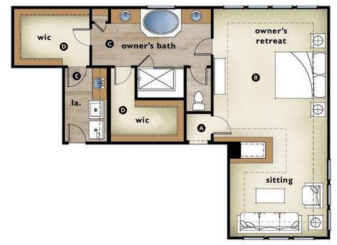 House Review: 5 Master Suites That Showcase Functionality and Features | Professional Builder Master With Laundry Room Layout, Bedroom Setup Ideas Layout Floor Plans Master Suite, Primary Suite With Sitting Area, Master Suite Layout With Sitting Area Floor Plan, Large Master Bedrooms With Sitting Area Layout, Master Suite Addition Plans Layout, Owner Suite Bedroom Ideas, Large Bedroom Layout Master Suite, Master With Sitting Area