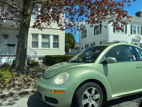 green punch buggy!!!! best photo ever #punchbuggy #volkswagen (this is not my car ) Punch Buggy Aesthetic, Green Volkswagen Beetle, Buggy Car, Punch Buggy, Bug Car Aesthetic, Green Beetle Car, Punch Buggy Car, Green Volkswagen Beetle Aesthetic, Green Buggy Car