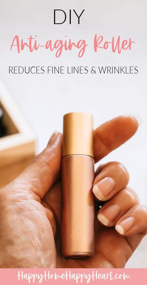 Banish fine lines and wrinkles with this super simple DIY anti-aging wrinkle roller blend. This is a great wrinkle roller recipe. It is the best diy wrinkle remover for the face. It is filled with the best essential oils for wrinkles. #EssentialOils #DIY #HomeMade #Beauty #NaturalLiving Diy Wrinkles, Essential Oil Anti Aging, Acne Prone Skin Care, Lotion For Oily Skin, Oil Cleansing, Tips For Oily Skin, Oily Skin Acne, Diy Anti Aging, Eye Skin Care