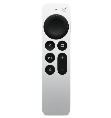 The new Siri Remote has been specially designed to navigate the extensive offerings of Apple TV. Its one-piece housing made of recycled aluminium fits comfortably in the hand. The unusually slim and well-balanced remote control impresses with its precise and high-quality workmanship as well as the high-contrast design of the controls. Samsung Smart Tv, Uhd Tv, Tv Remote Controls, Red Dot Design, Design 2023, Apple Design, Buy Apple, Form Design, Tv Box