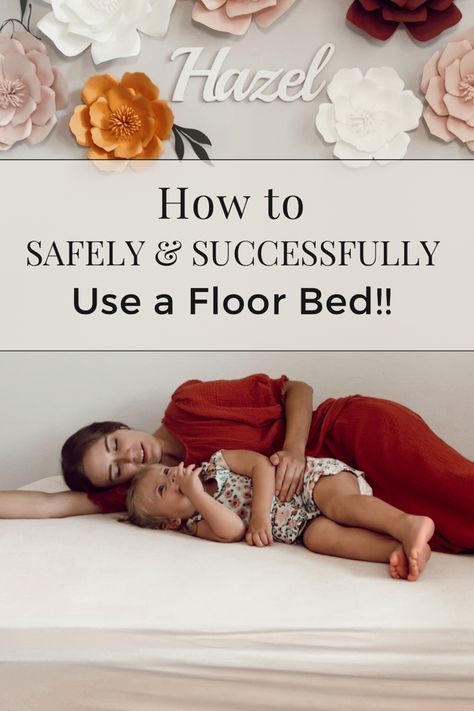 Learn how to safely and successfully use a montesori floor bed at home from a third generation, Montessori guide and mother of two! Montessori Floor Bed, Minimalist Kids, Mattress On Floor, Montessori Preschool, Bedroom Essentials, Floor Bed, Shared Rooms, Child Development, Interior Design Bedroom