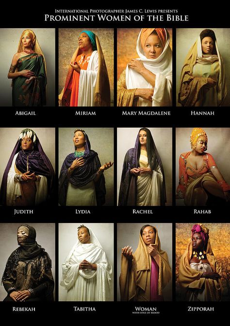 Prominent Women of the Bible Bible Character Costumes Women, Biblical Costumes For Women, Biblical Characters, Bible Woman Pictures, Woman Of The Bible, Women In The Bible, Bible Women Characters, Blacks In The Bible, Biblical Costumes