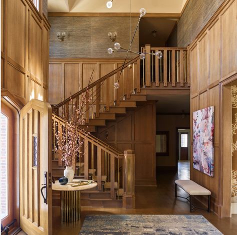 Unique Staircase, Staircase Styles, Modern Decorating, Modern Tudor, Circular Stairs, Types Of Stairs, Curved Staircase, Tudor House, House Stairs