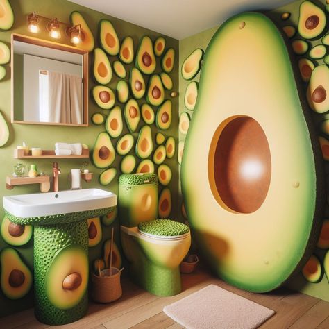 Bring Avacado to bathroom Crazy Bathrooms, Aesthetic Apps Games, Unusual Bathrooms, Simple Furniture Design, Ancient Egypt Fashion, Weird Design, Weird Furniture, Crazy Houses, Peacock Pictures