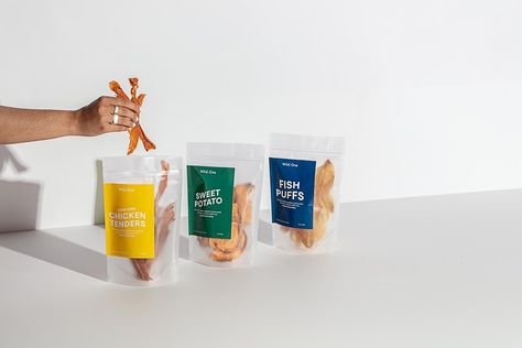 Dog Treat Advertising, Pet Snack Packaging, Packaging Dog Treats, Dog Snack Packaging, Pet Treats Packaging, Dog Treats Packaging, Wild One Dog, Treats Packaging, Dog Treat Packaging