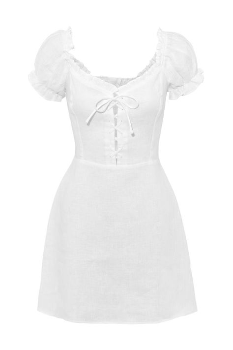 reformation milkmaid style white dress Png Outfits, Clothing Png, The Simple Life, Looks Chic, White Outfits, Dream Clothes, Looks Vintage, Pretty Dresses, Aesthetic Clothes