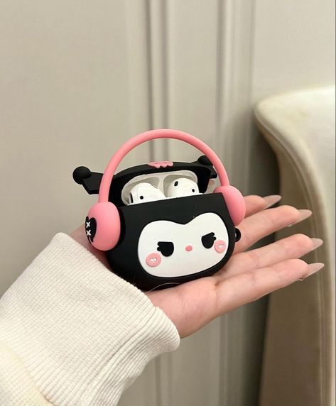 Kuromi Airpods, Airport Case, Cute Airpod Cases, Fluffy Phone Cases, Spongebob Funny Pictures, Cute Ipod Cases, Emo Accessories, Drugstore Hair Products, Antlers Decor