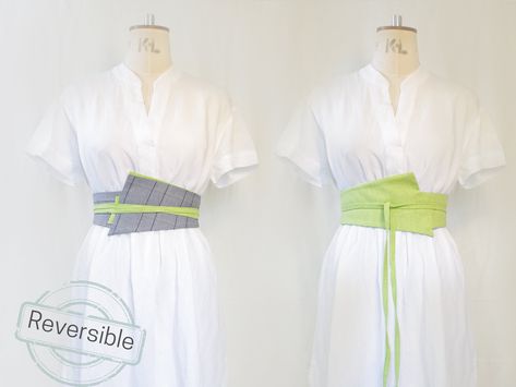 Obi Belt Sewing Pattern Collection, Fabric Warp Belt with Easy English Tutorial https://etsy.me/3kVHGbZ #embroidery #widebeltdress #wrapobibelt #japanesebelt #diyfabricbelt #upcyclingbelt #tiewrapbelt #wraparoundbe Obi Belt Pattern, Obi Pattern, Belt Sewing Pattern, Model Dress Kebaya, Kebaya Modern Dress, Easy English, Collars Diy, Traditional Japanese Kimono, Plus Size Patterns