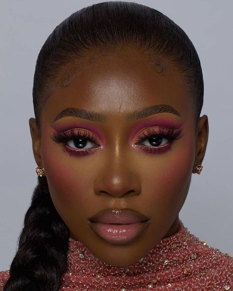 Burgundy Makeup Look, Burgundy Makeup, Asian Makeup Tutorials, Maquillage On Fleek, Brown Girls Makeup, Face Charts, Make Up Tutorials, Carnival Makeup, Simple Makeup Tips