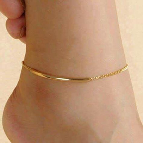 Silver Anklets Designs, قلادات متدلية, Anklet Designs, Ankle Jewelry, Women Anklets, Ankle Chain, Gold Anklet, Men Hats, Discount Jewelry