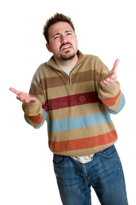 Confused Man. Confused isolated young man gesturing , #SPONSORED, #isolated, #Man, #Confused, #gesturing, #man #ad Health World, Mind Body Connection, Figure Poses, Personality Disorder, Pose Reference, Casual Button Down Shirt, Men's Polo Shirt, Men Sweater, Men Casual