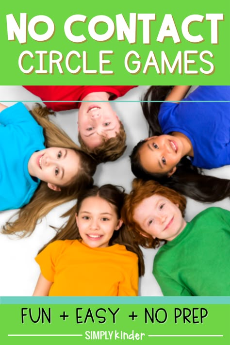 No Prep Preschool Games, Games To Play With Kindergarten Students, Fun Games To Play With Kindergarteners, No Prep Elementary Games, Indoor Elementary Games, Pre K Group Games, Small Group Games Elementary, Gym Games Elementary No Equipment, Fun Games For First Graders