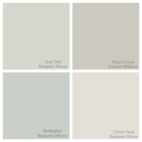 Warm Bedroom Lighting, Gray Owl Paint, Big Houses Interior, Benjamin Moore Grey Owl, Warm Grey Paint Colors, Benjamin Moore Classic Gray, Warm Gray Paint, Benjamin Moore Gray, Interior Paint Colors Schemes